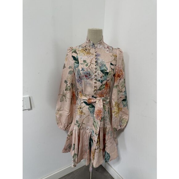 Zimmermann Illuminate Peplum Mini Dress - Picture 2 of 11